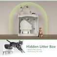 thumbnail image 3 of Extra Large Litter Box Enclosure for Self-Cleaning, Hidden, 3 of 9
