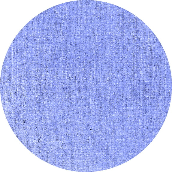 Ahgly Company Indoor Round Oriental Blue Industrial Area Rugs, 6' Round