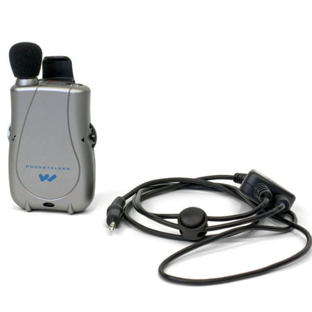 Williams Sound PKT D1 N01 Pocketalker Ultra with Neckloop_ 200 hours of battery life_ Adjustable tone and volume control_