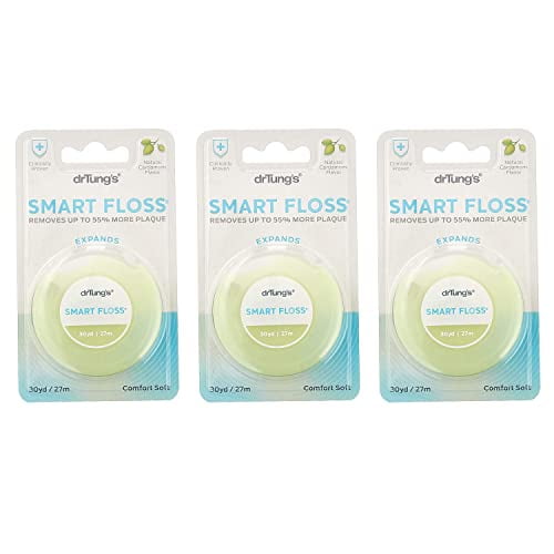 Dr Tungs Smart Floss 30 Yds Natural Cardamom Flavor 1 Ea Colors May Vary Pack Of 3