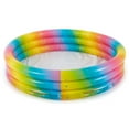 thumbnail image 5 of Intex 58449EP Rainbow Ombre 3 Ring Round Inflatable Kids Swimming Pool, 5 of 12