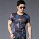 thumbnail image 3 of Camisetas para hombre, ropa de calle, camisetas para hombre, venta al por mayor, lisas, a rayas, hip hop, tallas grandes, alfabeto, Y2k, elegantes, para fiestas, informales, 3 of 5