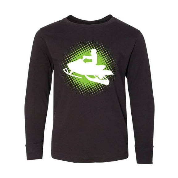 Inktastic Snowmobile Sports Snowmobiling Long Sleeve Youth T-Shirt