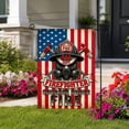 thumbnail image 2 of SPXUBZ Patriotic 12x18 Inch Double-Sided Garden Flag, Tribute to Firefighters, Courage in the Flames Design, Suitable for Outdoor Decor, 2 of 5