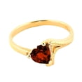 thumbnail image 2 of Galaxy Gold 14K Yellow Gold Natural Heart-Shaped Garnet Heart Ring - January Birthstone - Energy & Devotion - Sizes 5.5 to 11 - Fine Jewelry for Women, 2 of 2