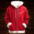 thumbnail image 3 of Gyexs Merry Christmas Hoodies for Women Men Sweatshirts with Pockets Funny Santa Oversized Xmas Pullover Women's Fashion Red & Size S, 3 of 3