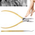 thumbnail image 3 of Tondeuse à Cuticules, Tondeuse à Cuticules Enlever les Bords des Ongles Acier Inoxydable Difficile à Rouiller Poignée Profilée pour Main Or, 3 of 7