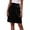 15#a Black, variant on Womens Knee Length Skirt - Cotton French Terry Drawstring Tie High Waist Casual Skirts with Pocket Khaki S