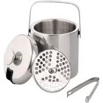 thumbnail image 1 of 1.2l Double Tier Ice Cube Tray Stainless Steel Ice Bucket Ice Bucket With Lidice Bucket Ice Clip Slant Beer Bucket Cup, 1 of 5