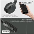 thumbnail image 6 of GoldenPlayer On Ear Bluetooth Headphones, 25 Hours Playtime Wireless Headphones with Microphone, Black, 6 of 7
