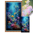 thumbnail image 1 of (1) Hilo Algodón Ecológico Bordado 11CT 3 Hebras Impresión 40*70 Cm Colorido Mundo Kit Serie Paisaje Punto Cruz, 1 of 9