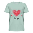 thumbnail image 4 of Camisas de Manga Larga para Hombres Imprimir Casual Cuello Redondo Blusa de Manga Corta, Camisas de Lino para Hombres, 4 of 8