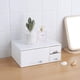thumbnail image 5 of Organizador de maquillaje de escritorio moderno y accesible, espaciosos compartimentos, soporte para cosméticos, belleza, cabello, uñas, perfumes y cuidado de la piel, perfecto para el baño y el, 5 of 8