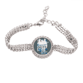 thumbnail image 1 of Calle lugar Urban Art graffiti patrón Pulsera de tobillera de cadena de tenis, joyería de diamantes, 1 of 3