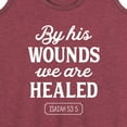 thumbnail image 3 of Instant Message - By His Wounds Isaiah - Women's Racerback Tank Top, 3 of 6