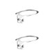 thumbnail image 4 of Riwesomey Soporte de secador de pelo de aluminio montado en la pared, estante de mano, Hardware de baño para dormitorio, colgante con soporte para el plata 2piezas Riwesomey CBP110356, 4 of 5
