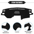 thumbnail image 4 of Unique Bargains Car Dashboard Cover Mat Compatible for Subaru Legacy 2015-2019, Protective Polyester Center Console Interior Trim Dash Board Mat Black, 4 of 7