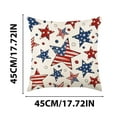 thumbnail image 3 of 4th of July PALIFEUR Pillow Covers, Indeoendence Day Throw Pillow Covers, 18 x 18 Inch Patriots Pillow Case for Sofa Bedroom Coffice, Print Decorative Pillow Cover, 3 of 6
