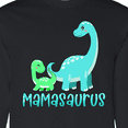 thumbnail image 4 of Inktastic Mamasaurus with Cute Brontosaurus Family Long Sleeve T-Shirt, 4 of 5