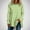 Mint Green, variant on CLOISE Womens Blouses Fall Trendy Striped Shirts Scoop Neck Long Sleeve Raglan Blouses Soft Colorblock Tees Elegant Outfits Green XL