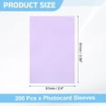 thumbnail image 2 of 200 Pcs Photocard Sleeves, 61 x 91mm Kpop Card Protector Holder, Purple, 2 of 5