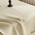 thumbnail image 2 of Xukmct Rectangle Table Cloth Linen Solid Color Tablecloth Decorative Fabric Table Cover for Dining/Party/Birthday/Wedding, 55" x 71", 2 of 8