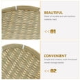 thumbnail image 3 of BESTYASH Round Woven Bamboo Basket for Home Storage Light Green 1Pcs, 3 of 6