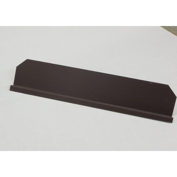 Straight Gutter Valley Splash Guard ROYAL BROWN 12 ct
