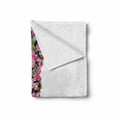 thumbnail image 2 of Letter I Soft Flannel Fleece Blanket, Initial Letter I with Colorful Blooming Bouquet Daisies Realistic Looking Flowers, Cozy Plush for Indoor and Outdoor Use, 60" x 80", Pink Green, by Ambesonne, 2 of 6