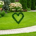 thumbnail image 3 of Northlight Artificial Pine Heart Shaped Wreath with Ground Stakes - 25" - Unlit, 3 of 6