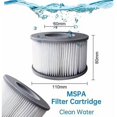 thumbnail image 2 of Elemento filtrante para piscina de aguas termales inflable para bañera Dinheiro 4 piezas Mspa, 2 of 5
