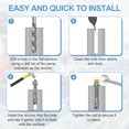 thumbnail image 4 of Uxcell 10 Pcs Ancrages en Coin, 1/2 Pouces x 5-1/2 Pouces Ancrages en Acier Inoxydable pour Béton, Fixation Standard Robuste pour Support Mural en Ciment (Inclut Rondelles Écrous, Ton Argent), 4 of 6