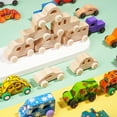 thumbnail image 2 of 8 Pcs Car Toy Automotive Cars Crafts Wooden Pine Child Toddler, 2 of 6