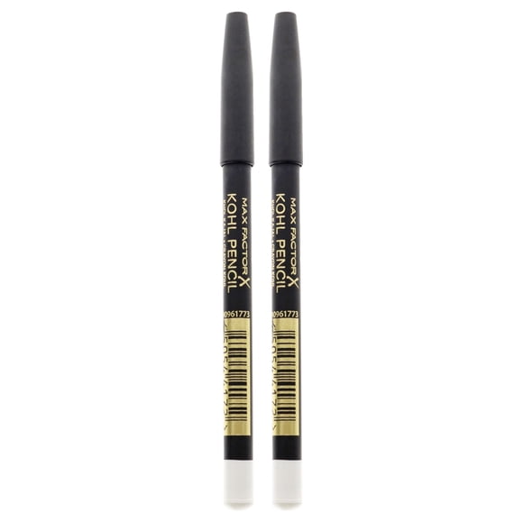 Crayon Contour Kohl Kajal Automatique - 010 Blanc par Max Factor pour Femmes - Traceur pour les Yeux 0,01 oz - Lot de 2