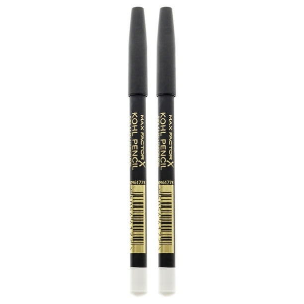 Lápiz delineador automático Kohl Kajal Liner - 010 White de Max Factor para mujer - Delineador de ojos de 0,01 oz - Paquete de 2