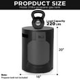 thumbnail image 2 of ReeQuo Propane Tank Cover Table Round Black Concrete 20lb Tank Storage Box Hideaway for Patio, 2 of 7