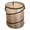 Beige light brown, variant on Outdoor Camping Trash Can Portable Garbage Bin Portable Round Bucket Wastebasket Can Container for Hiking Camping