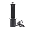thumbnail image 2 of Retractable Desktop Power Socket USB Port Kitchen Table Countertop Usage Black 3 Power Socket 2 USB Port, 2 of 7