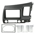 thumbnail image 2 of Navigation Fascia  Fascia Frame Stereo Fascia Trim Dash Stereo Bezel Dvd Panel Fascia For  2Din Stereo  Fascia DVD Audio Navigation Panel Frame Gray For   2006-2011 RHD, 2 of 8