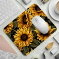 thumbnail image 2 of Sunflower Square Desk Mat, 8.3x9.8 Inch, Non-Slip Rubber Bottom, Printed, Suitable for Office and Gaming - Gaming Mousepad and Mouse Pad, 2 of 6