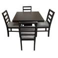 thumbnail image 4 of Set de Comedor Acapulco 4 Sillas 90x90 cm, Mdf Color Chocolate, 4 of 5