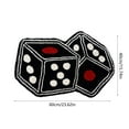 thumbnail image 4 of CASAFUN Game Dice Rugs Bedside Carpet Door Mat for Front Porch Patio,Dirt And Wear Resistants Home Entrance Floor Mat Welcome Mat,Non Slip Modern Home Decor for Hallway Bedroom Bathroom Living Room, 4 of 7