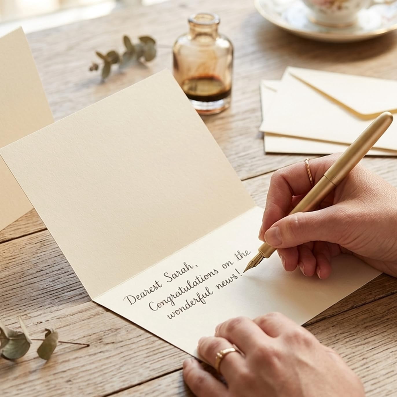 Reskid 100-Pack Cream Blank Greeting Cards - Heavyweight 100lb Cover Cardstock - Pre-Scored Printable Note Cards for Wedding Invitations, Thank You Notes, and DIY Crafting (8.5x11, Inches)