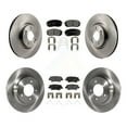 thumbnail image 1 of Transit Auto Front Rear Disc Brake Rotors and Semi-Metallic Pads Kit for Car Kia Optima with Electric Parking K8F-101420, 1 of 11