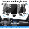 thumbnail image 4 of Car Phone Holder for Lexus LS 2018 2019 2020 2021 2022 2023 2024 2025 2026 500 500h 500F Auto Interior Accessories Best Cell Phones Mount Cellphone Mobile Cradle Charging Navigation Stand, 4 of 6