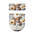 thumbnail image 2 of HELLHERO Calf Toilet Seat Protector Adjustable 2 Pack Stretchy Fabric Dustproof for Bathroom Supplies, 2 of 8