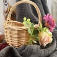 thumbnail image 6 of Retro Wedding Flower Boy Scattering Flowers Small Flower Basket Wedding Decoration Willow Basket Photography Props, 6 of 11