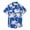 Blue, variant on IWRICH Men's Hawaiian Shirts Short Sleeve Button down Aloha Shirts Summer Vacation Beach Shirts Red XL