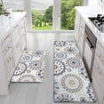 thumbnail image 2 of Kitchen Rug Set of 2 Anti Fatigue Kitchen Mats for Floor, Non Slip Waterproof Kitchen Rugs and Mats, Ergonomic Cushioned Comfort Standing Mats for Kitchen, Laundry, Office, Sink, 2 of 6