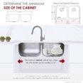 thumbnail image 4 of Stylish Dual-Mount 31-1/4" Stainless Steel Double Bowl Kitchen Sink S-200T, 4 of 12